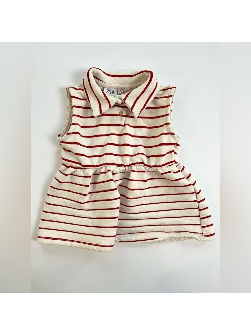 Zara Red‎ and White Casual Dress